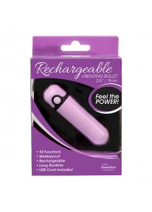 Mini wibrator ładowany - PowerBullet Rechargeable Vibrating Bullet 10 Function   Fioletowy