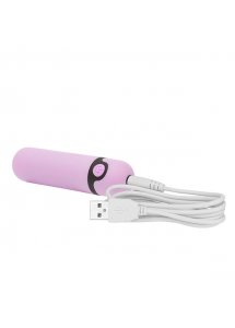 Mini wibrator ładowany - PowerBullet Rechargeable Vibrating Bullet 10 Function   Fioletowy