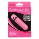 Mini wibrator ładowany - PowerBullet Rechargeable Vibrating Bullet 10 Function   Różowy