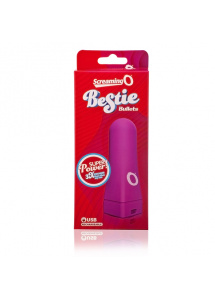 Mini wibrator ładowany - The Screaming O Bestie Bullet Fioletowy