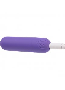 Mini wibrator - PowerBullet Essential Power Bullet Vibrator with Case 9 Fuctions   Fioletowy