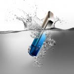 Mini wibrator - Rocks-Off Bamboo Niebieski