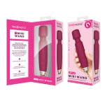 Miniaturowy ozdobny masażer łechtaczki - Bodywand Luxe Mini USB Wand Vibrator   Różowy