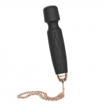 Miniaturowy ozdobny masażer łechtaczki - Bodywand Luxe Mini USB Wand Vibrator   Czarny