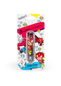 Miniaturowy wibrator wzór rakiety - Tokidoki Mini Bullet Vibrator  Black Rocket Man