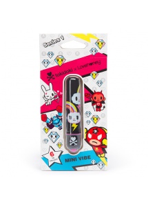 Miniaturowy wibrator wzór robota - Tokidoki Mini Bullet Vibrator  White Robot