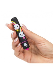 Miniaturowy wibrator wzór robota - Tokidoki Mini Bullet Vibrator  White Robot
