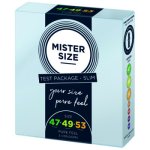 MISTER SIZE - TEST BOX PREZERWATYWY ROZMIAR 47-49-53 (XS/S/M) 3 PREZERWATYWY