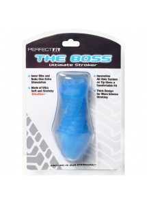 Nakładka do masturbacji - Perfect Fit The Boss Stroker Blue 