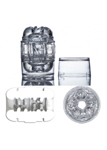 Nakładka do masturbacji - Fleshlight Quickshot Clear Masturbator - Przezroczysty