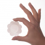 Niewidoczne nakładki jedwabne na sutki - Bye Bra Silk - Cieliste 4 pary 