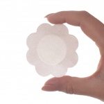 Niewidoczne nakładki jedwabne na sutki - Bye Bra Silk - Cieliste 4 pary - duże XL