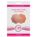 Niewidoczne nakładki silikonowe na sutki - Bye Bra Silicone Nipple - Cieliste 2 pary  