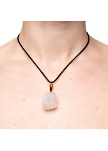 Naszyjnik z kamieniem - La Gemmes Necklace Różowy Kwarc