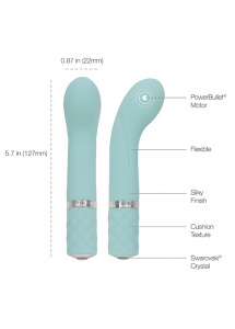 Nieduży wibrator do punktu G - Pillow Talk Racy G-Spot Vibrator   Zielony