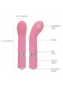 Nieduży wibrator do punktu G - Pillow Talk Racy G-Spot Vibrator   Różowy