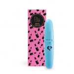 Nieduży wibrator jak szminka - FeelzToys Ella Lipstick Vibrator  Niebieski