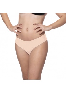 Niewidzialne majtki stringi dwupak - Bye Bra Invisible String Czarny i Beżowy XS