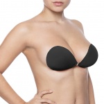 Niewidzialny biustonosz - Bye Bra Invisible Bra  Czarny, miseczka B