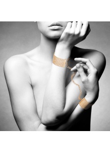 Niezwykła ozdoba kajdanki jak biżuteria - Bijoux Indiscrets Magnifique Handcuffs Złoty