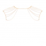 Niezwykła ozdoba naramienniki z łańcuszków - Bijoux Indiscrets Magnifique Shoulder Jewelry Złoty