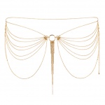 Niezwykła ozdoba pas z łańcuszków - Bijoux Indiscrets Magnifique Waist Jewelry Złoty
