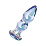 NOBÜ - PODWÓJNY KOREK ANALNY SZKLANY NIEBIESKI