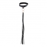 Obroża ze smyczą Bijoux Indiscrets - Maze Tassel Chocker Czarny