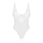 OBSESSIVE - BODY Z ODKRYTYM KROKIEM BIAŁE  ALISSIUM XS/S