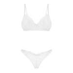 OBSESSIVE - KOMPLET BIELIZNY  BIUSTONOSZ + MAJTECZKI ALISSIUM XS/S