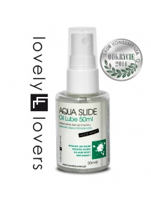 Olejek nawilżający z aloesem - Lovely Lovers AQUA SLIDE Oil Lube 50ml