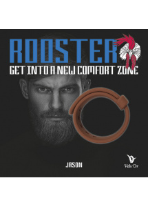 Opaska erekcyjna na penisa - Velv\'Or Rooster Jason Size Adjustable Firm Strap Design Cock Ring Brązowy