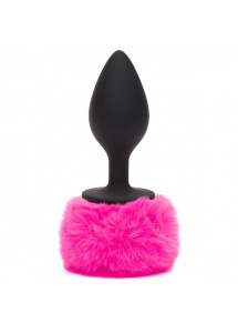 na pewno wszystkie 3 mają taki sam obwód 3,75 cala? Ozdobny korek analny - Happy Rabbit Butt Plug Black & Pink L