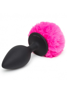 na pewno wszystkie 3 mają taki sam obwód 3,75 cala? Ozdobny korek analny - Happy Rabbit Butt Plug Black & Pink L