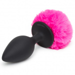 na pewno wszystkie 3 mają taki sam obwód 3,75 cala? Ozdobny korek analny - Happy Rabbit Butt Plug Black & Pink L