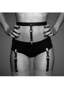 Pasy do pończoch i talii - Bijoux Indiscrets Maze Suspender Belt Czarny