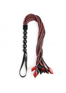 Pejcz o plecionych ogonach - Sportsheets Saffron Braided Flogger  