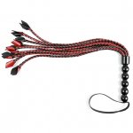 Pejcz o plecionych ogonach - Sportsheets Saffron Braided Flogger  