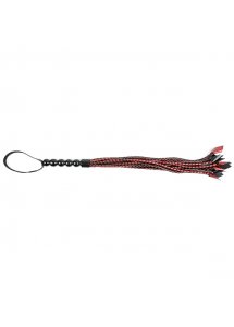 Pejcz o plecionych ogonach - Sportsheets Saffron Braided Flogger  