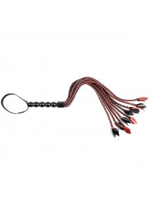 Pejcz o plecionych ogonach - Sportsheets Saffron Braided Flogger  