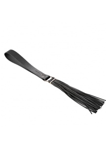 Pejcz skórzany - Bijoux Indiscrets Maze Tassel Flogger Czarny