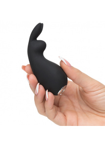 Pękaty masażer łechtaczki - Fifty Shades of Grey Greedy Girl Rechargeable Clitoral Rabbit Vibrator  