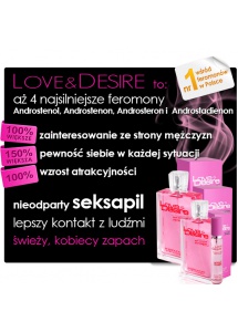 Perfumy z feromonami Love & Desire damskie - 15 ml