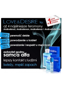 Perfumy z feromonami Love & Desire męskie - 15 ml