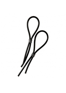Pętla na penisa i jądra do elektroseksu - ElectraStim Rubber Adj. Cock and Scrotal Loops