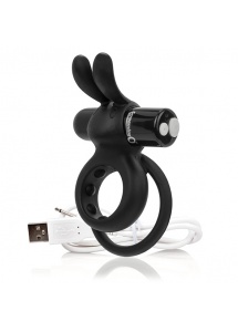 Pierścień erekcyjny z wibracjami - The Screaming O Charged Ohare XL Rabbit Vibe   Czarny