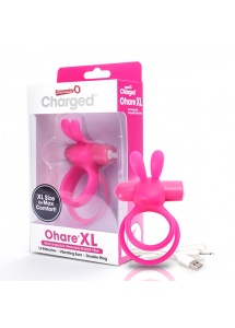 Pierścień erekcyjny z wibracjami - The Screaming O Charged Ohare XL Rabbit Vibe   Różowy