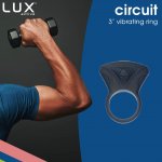 Pierścień erekcyjny ze zdalnym sterowaniem - Lux Active Circuit Vibrating Ring  