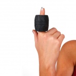 Pierścień na jądra - Perfect Fit SilaSkin Ball Stretcher  czarny