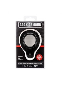 Pierścień na penis - Perfect Fit Cock Armour Regular  czarny